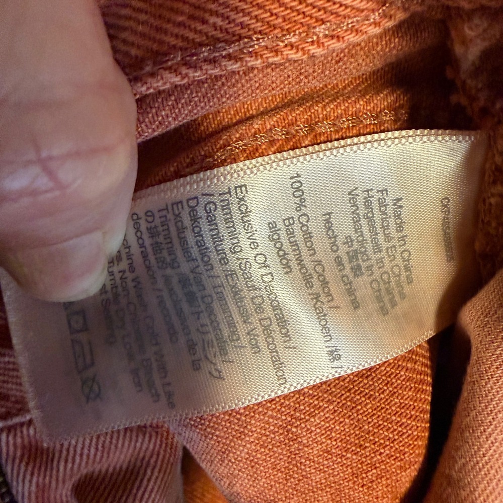 Madewell Baggy Straight Jeans Garment-Dyed Edition 27 Weathered Brick Rigid - Picture 8 of 11